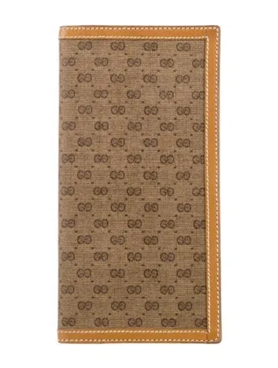 Pre-owned Gucci Vintage Address Book Wallet In Neutral