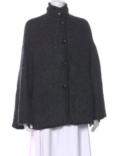 Pre-owned Gucci Vintage Alpaca Sweater In Gray