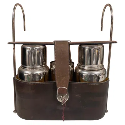 Pre-owned Gucci Vintage Bartender Set Italy 1970s In Black