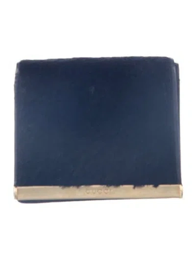 Pre-owned Gucci Vintage Bifold Wallet In Black