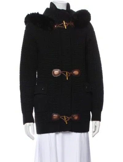 Pre-owned Gucci Vintage Camel Hair Sweater In Black