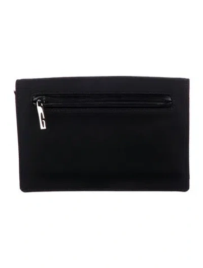Pre-owned Gucci Vintage Canvas Wallet In Black