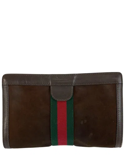 Pre-owned Gucci Vintage Clutch Bag (authentic Pre-loved)