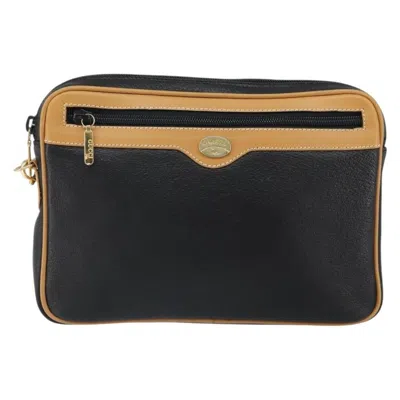 Pre-owned Gucci Vintage Clutch Leather Black Leather Clutche & Pouche Bag ()