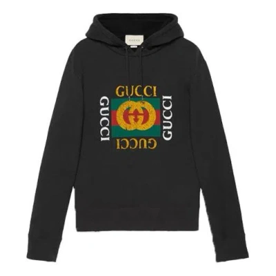 Gucci Vintage Crew Popover Hoody 'black'
