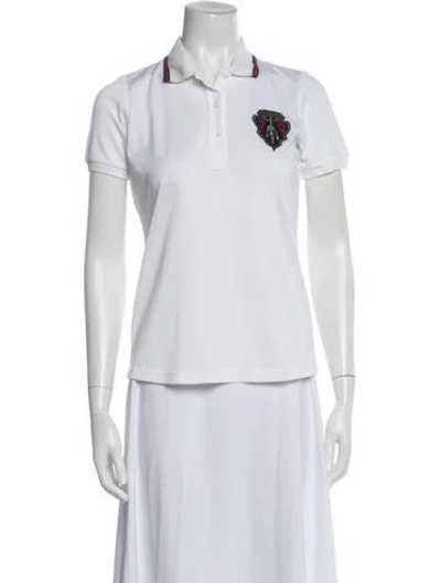 Pre-owned Gucci Vintage Equestrian Polo In White