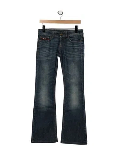 Pre-owned Gucci Vintage Flared Jeans In Blue