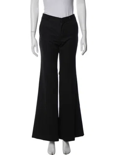 Pre-owned Gucci Vintage Flared Pants In Black