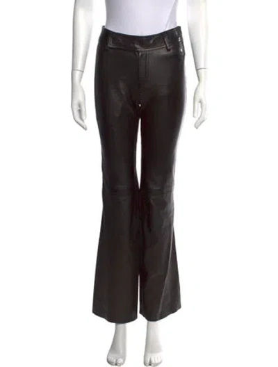 Pre-owned Gucci Vintage Flared Pants In Black