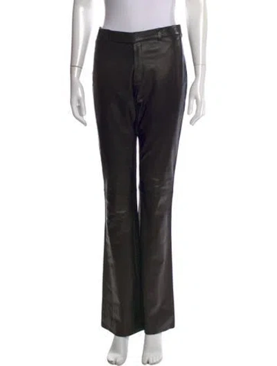 Pre-owned Gucci Vintage Flared Pants In Black