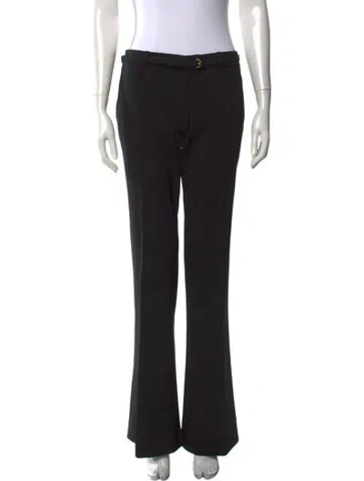 Pre-owned Gucci Vintage Flared Pants In Black