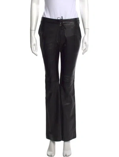 Pre-owned Gucci Vintage Flared Pants In Black