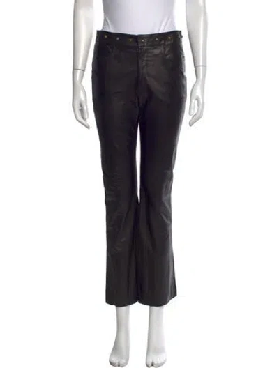 Pre-owned Gucci Vintage Flared Pants In Black