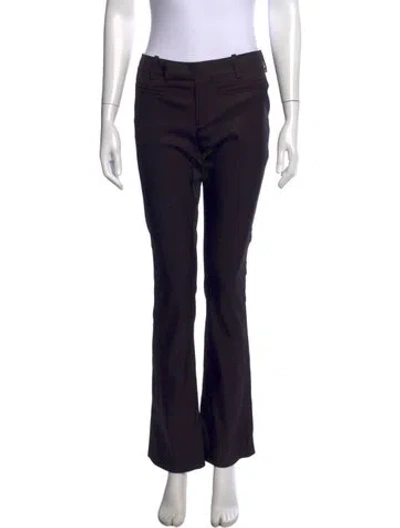 Pre-owned Gucci Vintage Flared Pants In Brown