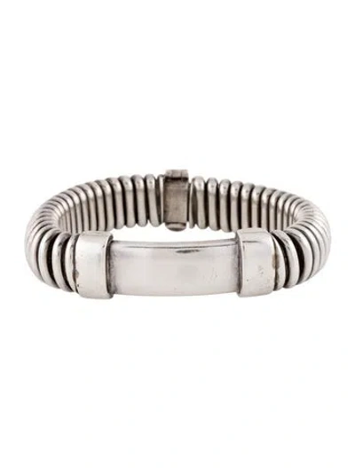 Pre-owned Gucci Vintage Gaspipe Bangle Bracelet, 6.75" In Multi