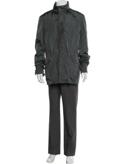 Pre-owned Gucci Vintage Gg Logo Parka In Green