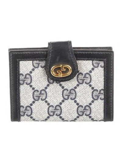Pre-owned Gucci Vintage Gg Supreme Card Holder