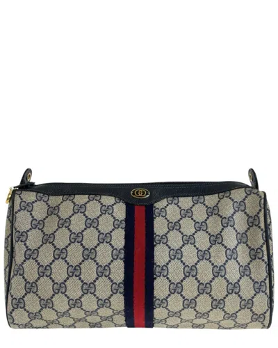 Gucci Vintage Gg Supreme Clutch Bag (authentic Pre-loved)
