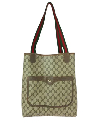 Pre-owned Gucci Vintage Gg Supreme Tote Bag (authentic Pre-loved)