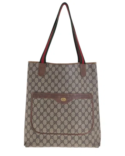 Pre-owned Gucci Vintage Gg Supreme Tote Bag (authentic Pre-loved)