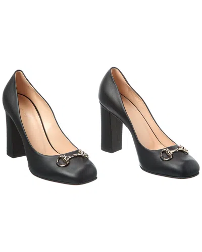 Gucci Vintage  Horsebit Leather Pump