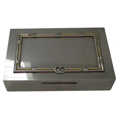 Pre-owned Gucci Vintage , Italy - Solid Sterling 800 Silver Box C.1968