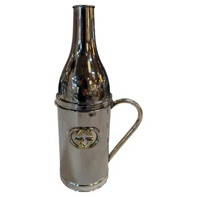 Pre-owned Gucci Vintage  Silver-plated Wine Bottle Holder