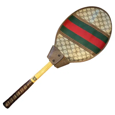 Pre-owned Gucci Vintage  Tennis Racket Cover In Brown
