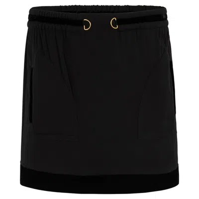 Pre-owned Gucci Vintage  Tom Ford Black Velvet Mini Skirt