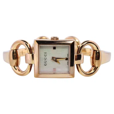 Pre-owned Gucci Vintage  Tornavoni 120 Quartz Wrist Watch.  Ya120520 Gold Tone Bangle In Multi