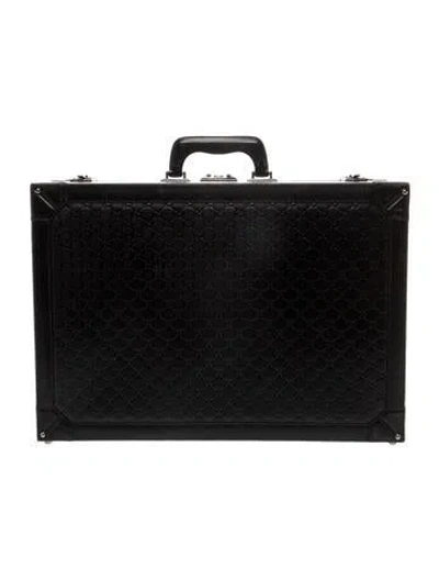 Pre-owned Gucci Vintage Ssima Trunk In Black