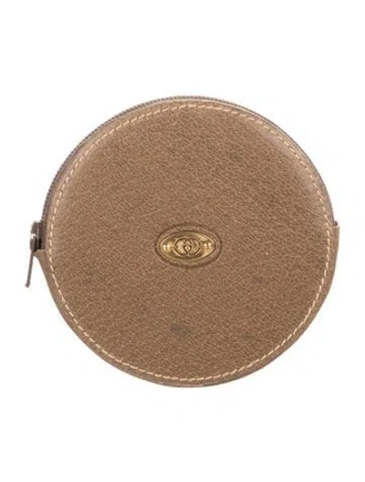 Pre-owned Gucci Vintage Interlocking G Logo Wallet In Brown