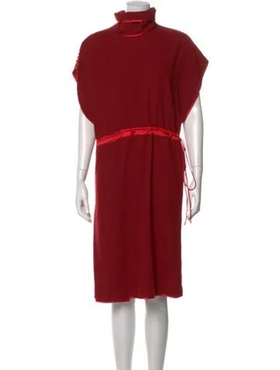 Pre-owned Gucci Vintage Knee-length Dress W/ Tags In Red