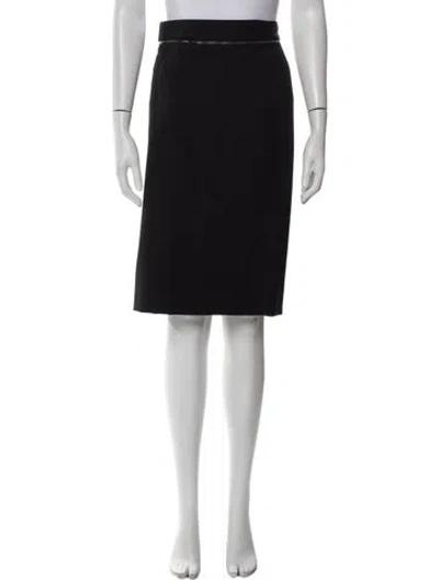 Pre-owned Gucci Vintage Knee-length Skirt In Black