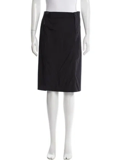 Pre-owned Gucci Vintage Knee-length Skirt In Black