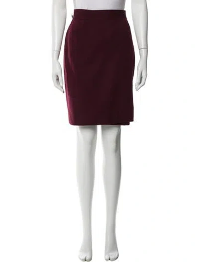 Pre-owned Gucci Vintage Knee-length Skirt In Burgundy