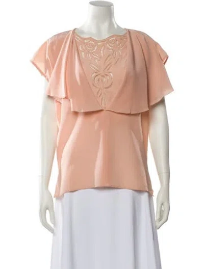 Pre-owned Gucci Vintage Late 1970's - Early 1980's Blouse In Pink