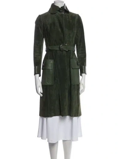 Pre-owned Gucci Vintage Late 1970's - Early 1980's Coat In Green