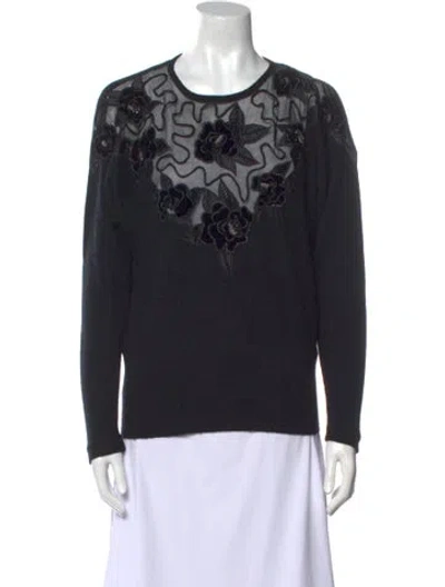 Pre-owned Gucci Vintage Late 1970's - Early 1980's Sweater In Black