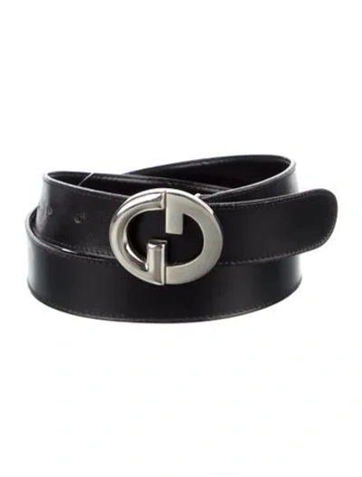 Pre-owned Gucci Vintage Late 1980's - Early 1990's Belt In Black