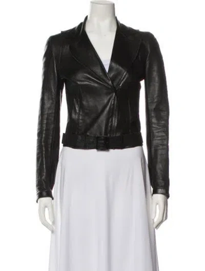 Pre-owned Gucci Vintage Late 1990's - Early 2000's Biker Jacket In Black