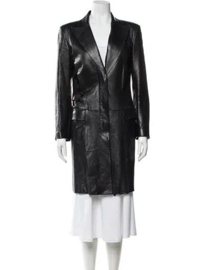 Pre-owned Gucci Vintage Late 1990's - Early 2000's Coat In Black