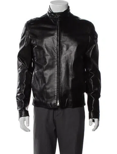 Pre-owned Gucci Vintage Late 1990's - Early 2000's Moto Jacket In Black