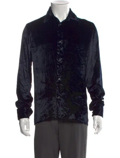 Pre-owned Gucci Vintage Late 1990's - Early 2000's Shirt In Blue