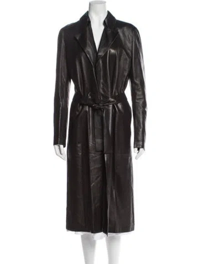 Pre-owned Gucci Vintage Late 1990's - Early 2000's Trench Coat In Black