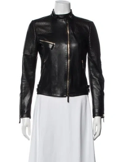 Pre-owned Gucci Vintage Late 2000's - Early 2010's Biker Jacket In Black