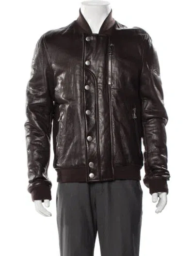 Pre-owned Gucci Vintage Late 2000's - Early 2010's Bomber Jacket In Brown