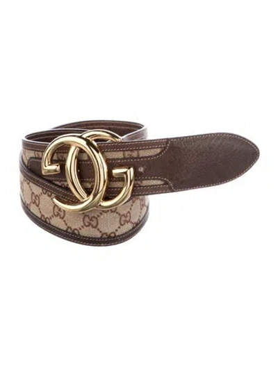 Pre-owned Gucci Vintage Leather Belt In Brown