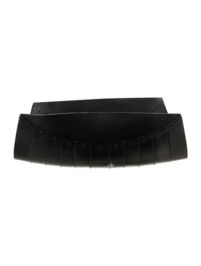 Pre-owned Gucci Vintage Leather Catchall In Black