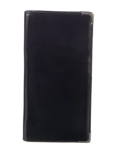Pre-owned Gucci Vintage Leather Wallet In Black